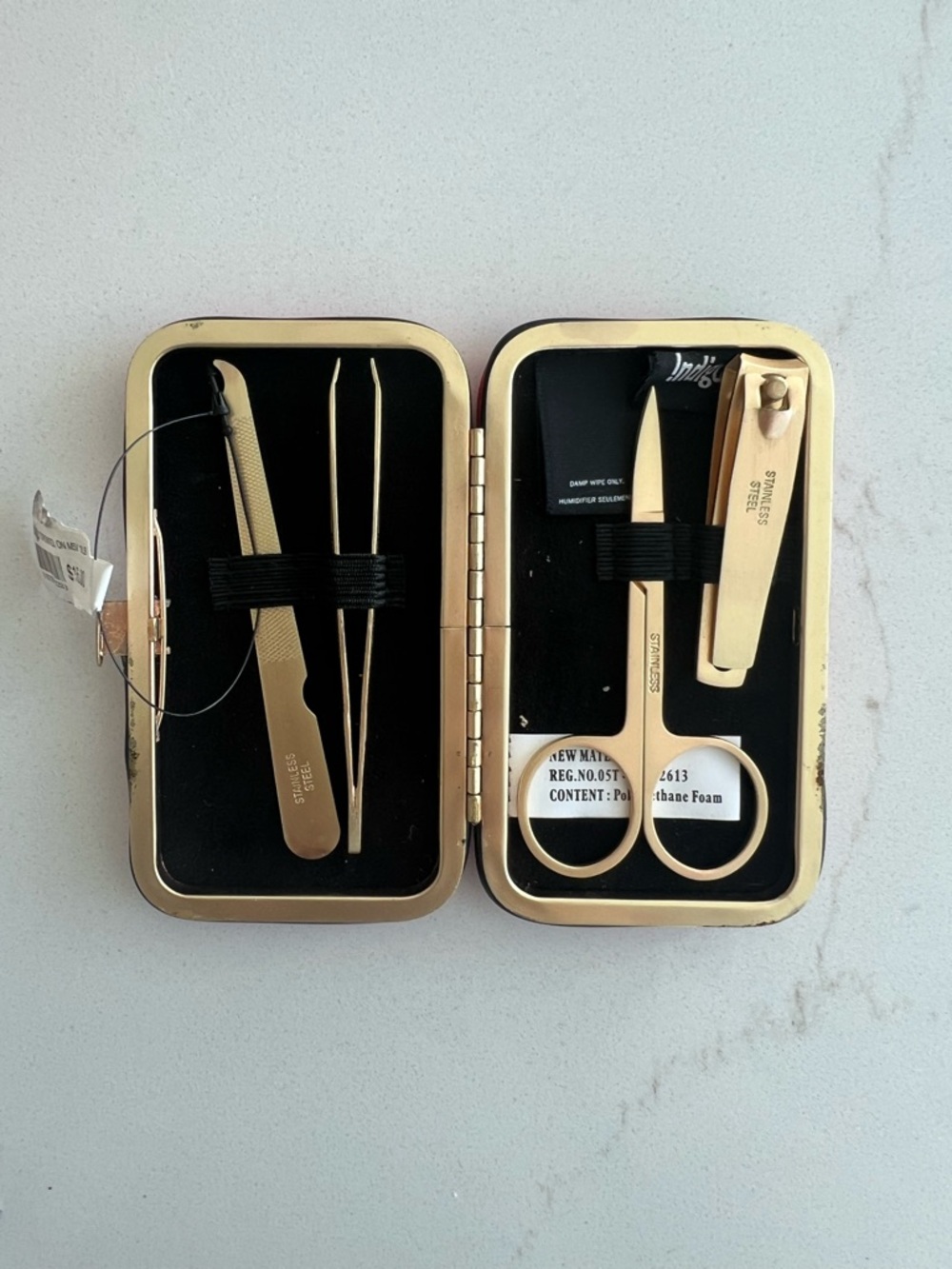 Indigo Floral Manicure/Grooming Set – NEW